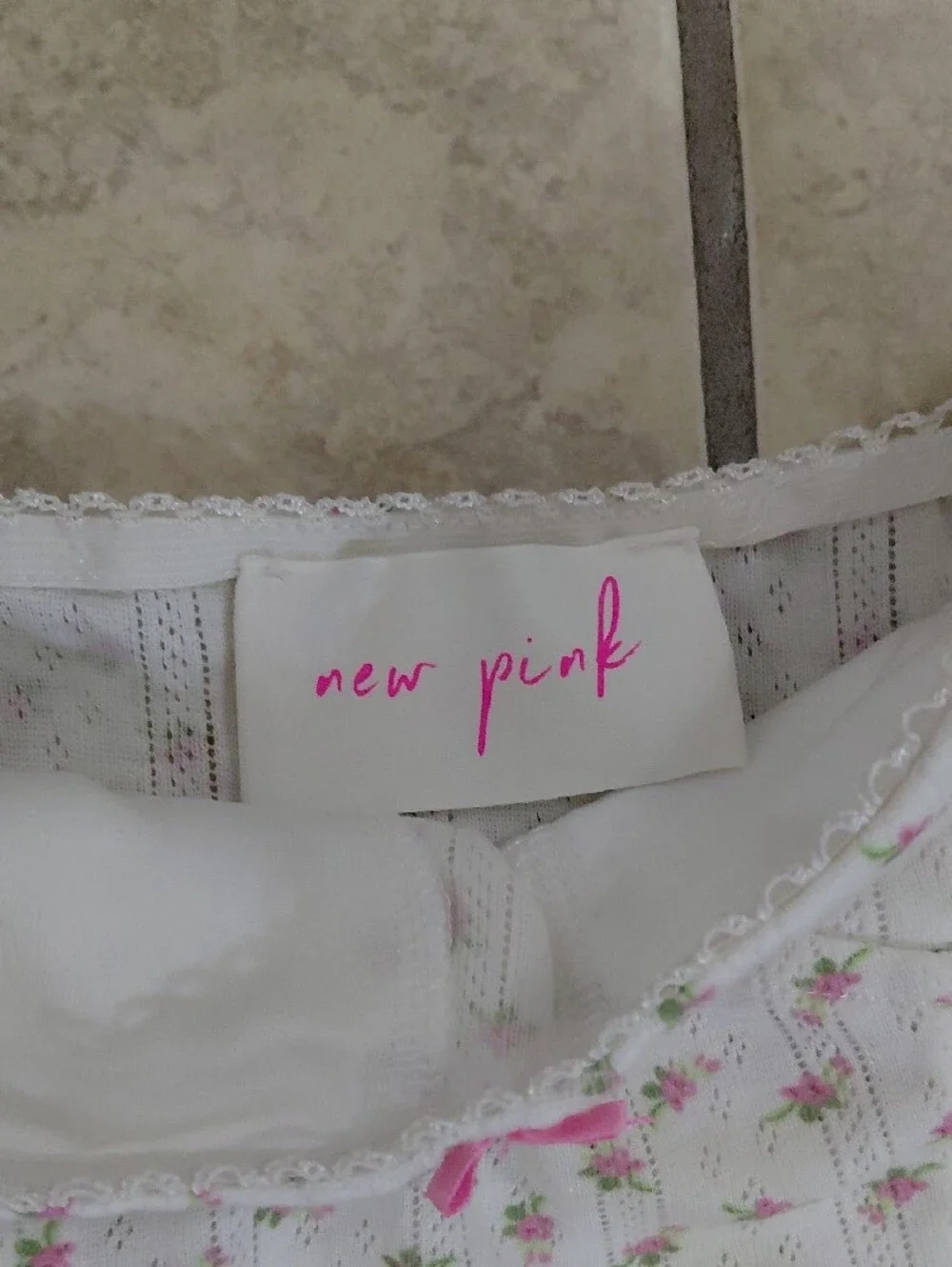 New Pink feminine white